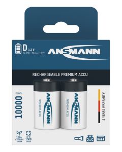  NiMH Akku Mono D Typ 10000 (min. 9300 mAh) maxE 2er Blister